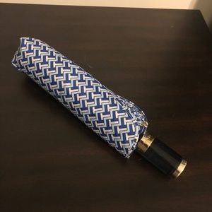 Tory Burch Blue T Zag Umbrella